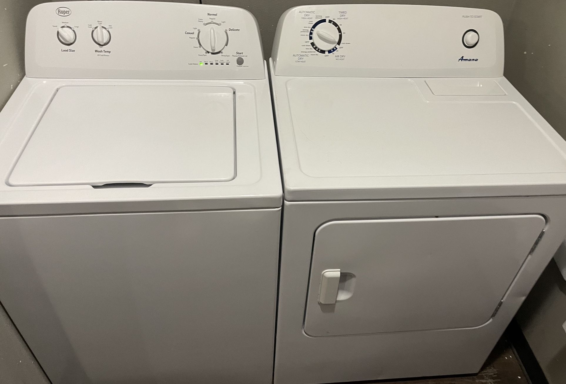 washer and dryer