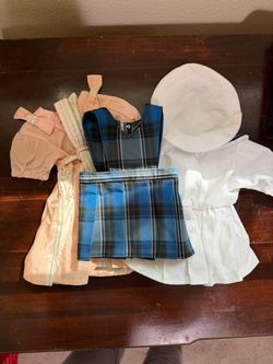3 Piece Unbranded American Girl Doll Style Clothes - Sailor, Dress & Jumper