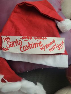 Santa COSTUME SIZE L HANDMADE NEVER WORN