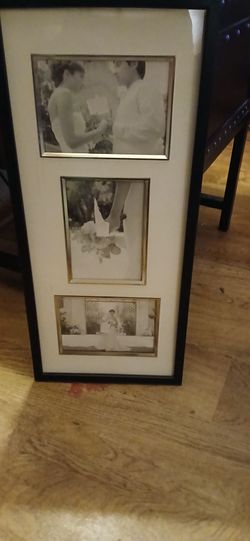 Long  3 picture  frame in one