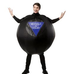 Magic 8-Ball Inflatable Adult Costume. Adult-Standard  One Size Fits Most.