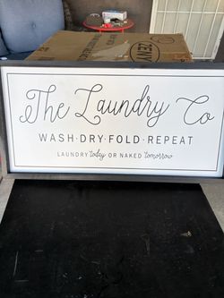 The Laundry Co. Decorative Wall Sign