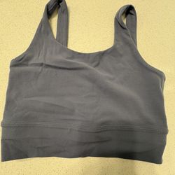 Light Blue Nike Yoga Crop Top