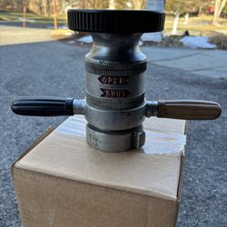 Vintage Solid Brass Fireman’s Hose Nozzle - Wooster Brass