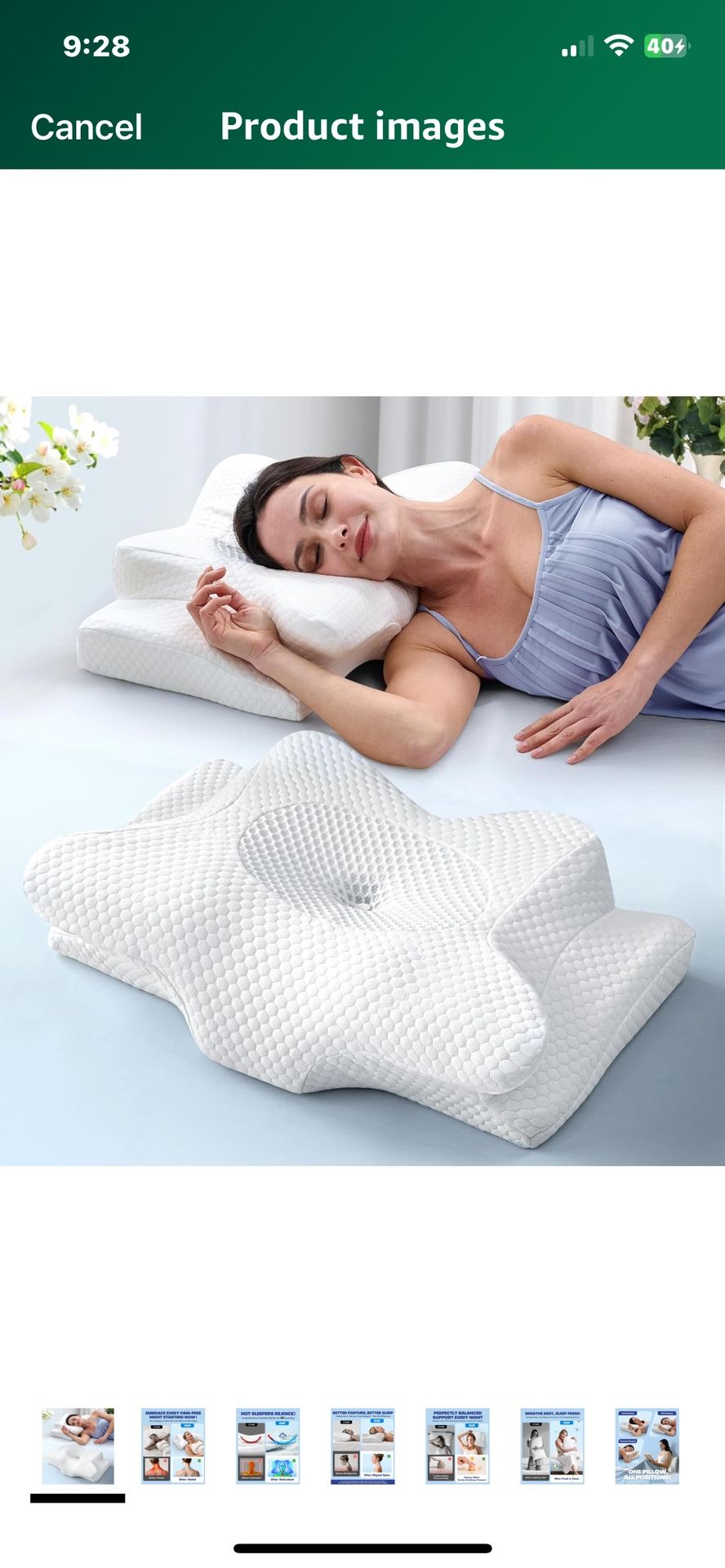 Clinical-Level Relief Cervical Neck Pillow for Sleeping, Orthopedic Contour Memory Foam Pillow for Side Sleepers, Cooling Reading Pillow for Neck Reli