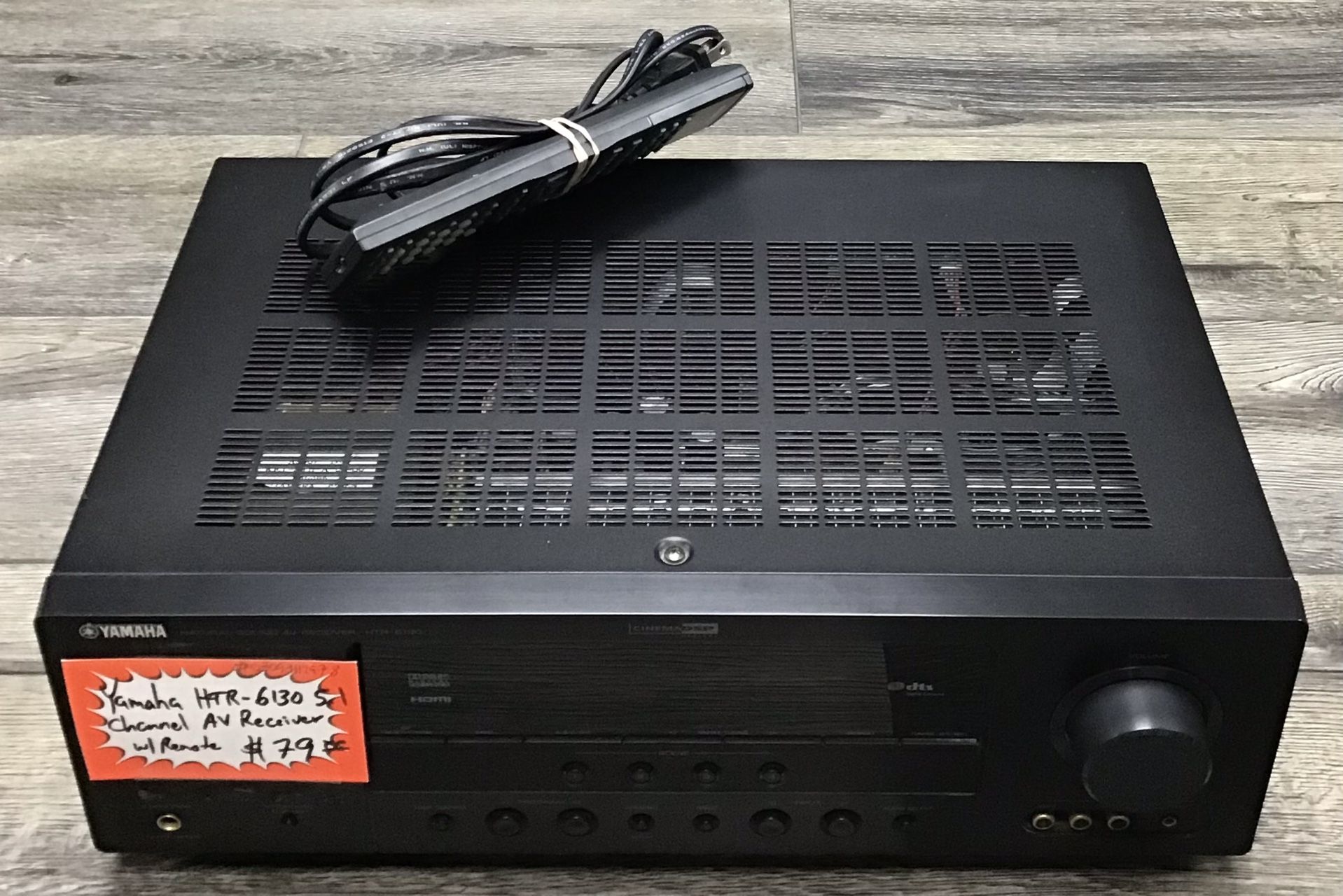 Yamaha HTR-6130 5.1 Channel AV Receiver W/ Remote 