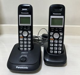 ☎️ PANASONIC CORDLESS PHONE SYSTEM – 2 HANDSETS – $20