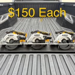 NEW DEWALT 20V MAX Cordless Brushless 6-1/2 in. Sidewinder Style Circular Saw (Tool Only) **3 Available, $150 Each**