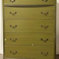 Green 5-Drawer Dresser
