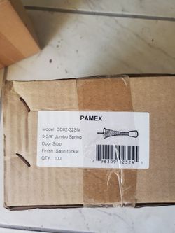 Box Of 100 Jumbo Spring Door Stops