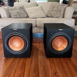 Klipsch 12 inch Subwoofers $200 for one, $350 for both.