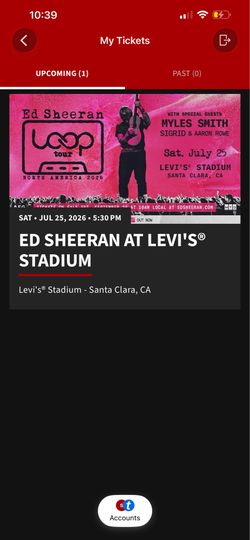 Ed Sheeran at Levi Stadium