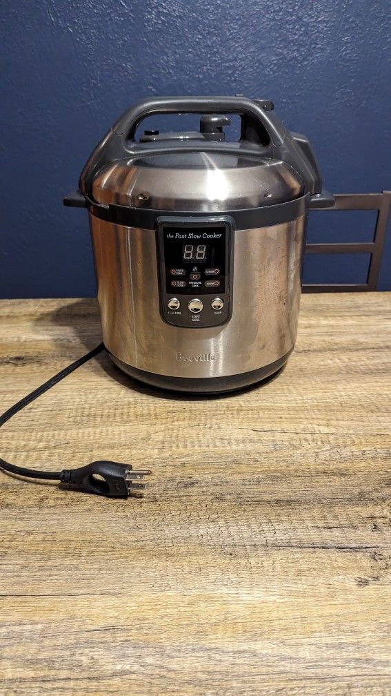 Breville BPR600XL The Fast Slow Cooker & Pressure Cooker Steamer 6-Qt