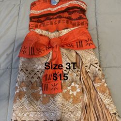 Moana Costume 3T ($15)