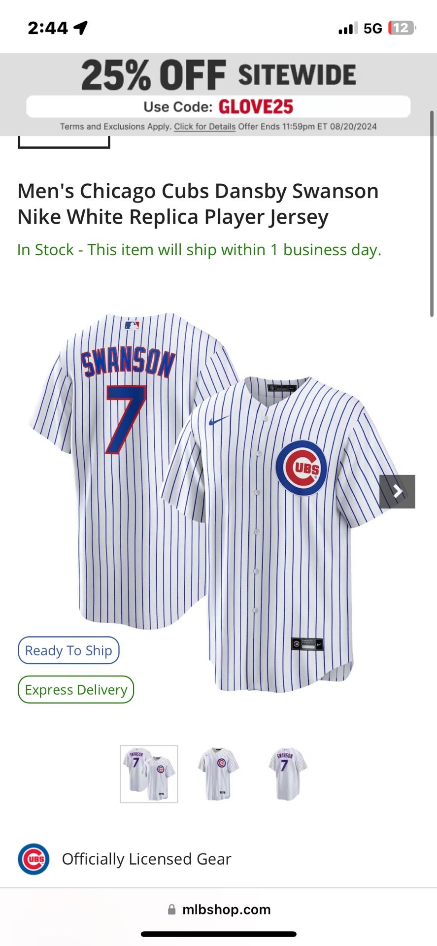 Dansby Swanson Jersey !