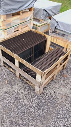 18"x 36" Brown J-lap Shed/Playhouse Windows