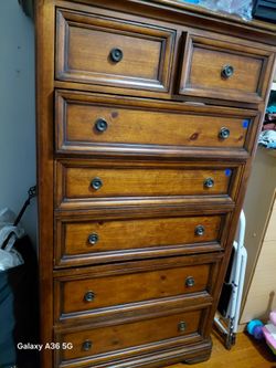 Wooden Dresser With Drawers