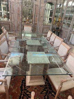 Free GLASS Table with beveled edge