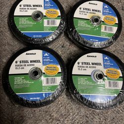 6” Steel Wheels, New & Rustproof