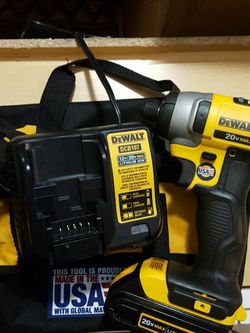 New Dewalt impact 20 v with battery and charger a1