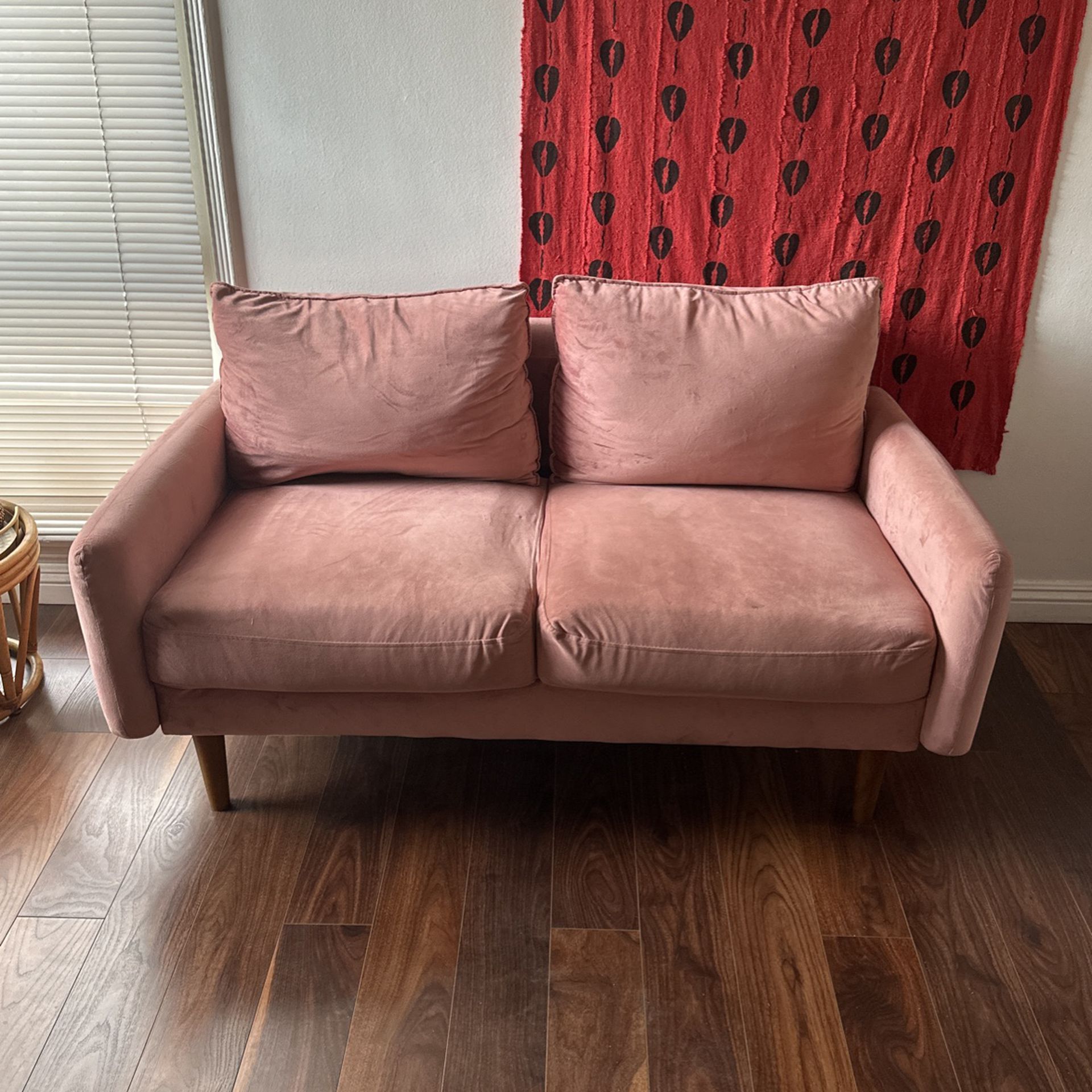 Pink Love Seat Sofa