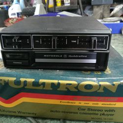 Motorola 8 Track Player With 8 Track Tapes(blank)