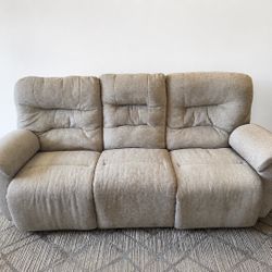 Beige Sofa recliner (electric)