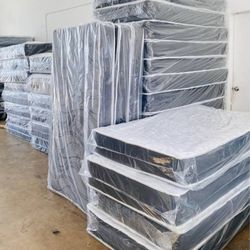 BRAND NEW TWIN Size Mattress With Box Spring set Colchones Nuevos Individuales TWIN BED 