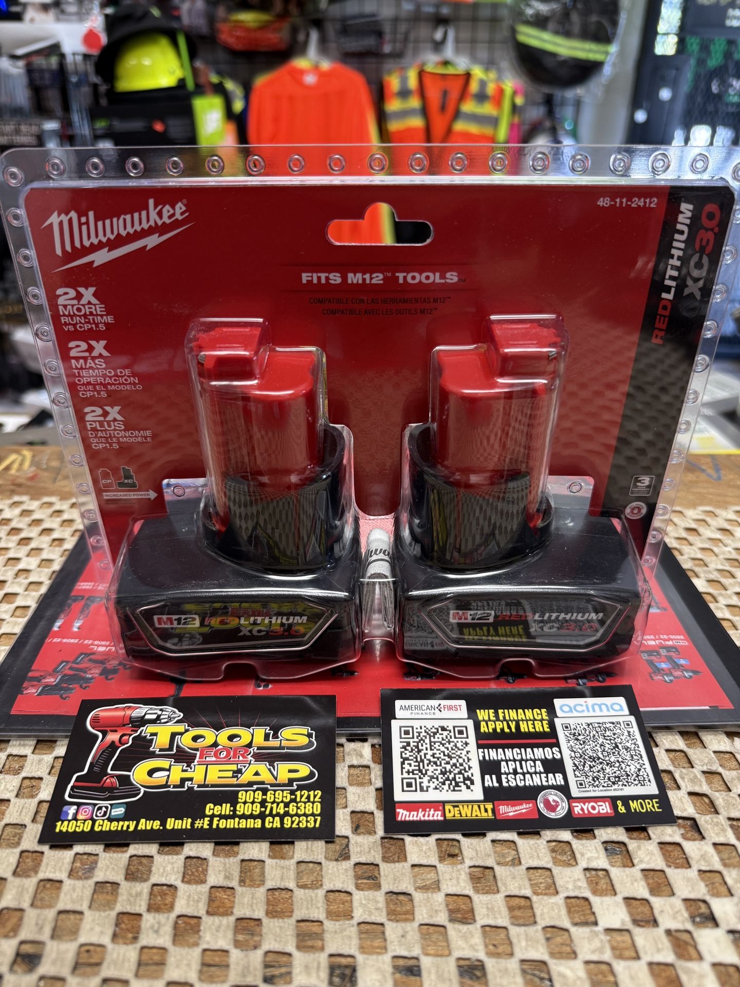 Milwaukee M12 12-Volt Lithium-Ion XC Extended Capacity 3.0 Ah Battery Pack (2-Pack)