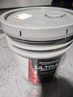 Pittsburgh Paints & Stains Ultra Exterior Satin Conservation Paint & Primer - 5 gal. Red