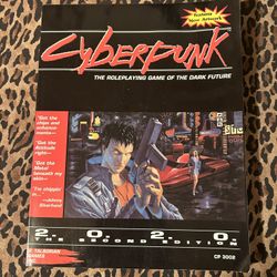 Vintage 90s 1993 Cyberpunk 2.0.2.0. 2nd Edition Version 2.01 R. Talsorian Sci Fi RPG Game Guide Book