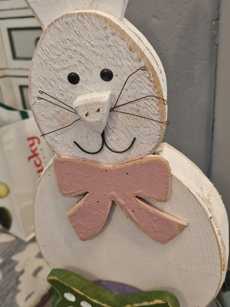 3 Piece New Wooden Easter Decor