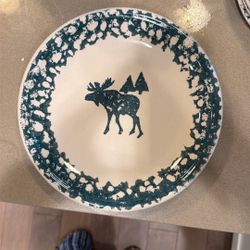 Moose Round Dinner Plate 
