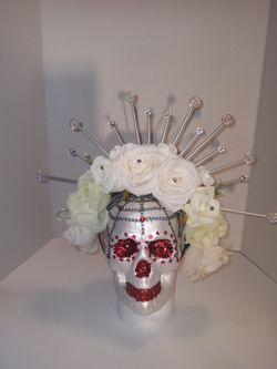 Catrina White Flower Crown