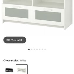 Ikea BRIMNES TV unit, white, 47 1/4x16 1/8x20 7/8 "