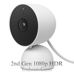 Google Nest Cam Indoor 1080p (Wired, 2nd Gen) 30 Frames 135” Field of view