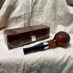 Vintage Avon / Brown Tobacco Pipe Cologne Bottle w/box 