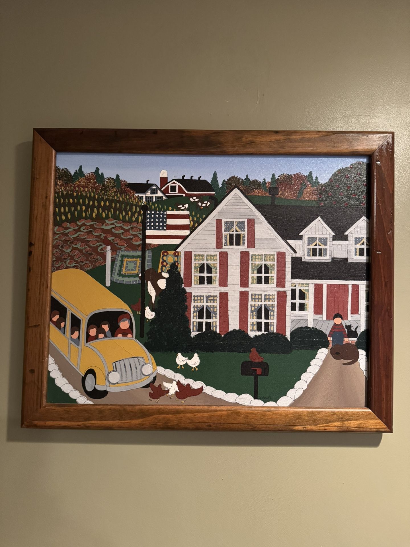 Original Acrylic Folk Art Painting
