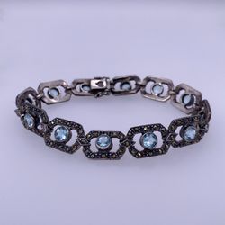 925 Silver Vintage Art Deco Design Bracelet