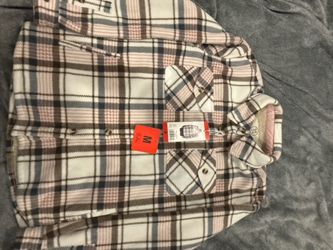 Pink plaid sweater