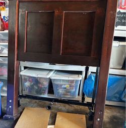 Twin bed headboard & frame