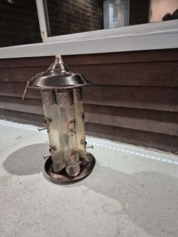 Copper Bird Feeder