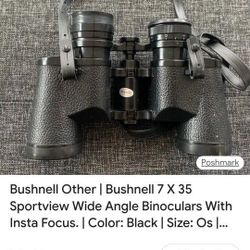 BUSHNELL Binoculars Port View 7×35 Wide Angle