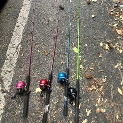 4 - Zebco Fishing rods