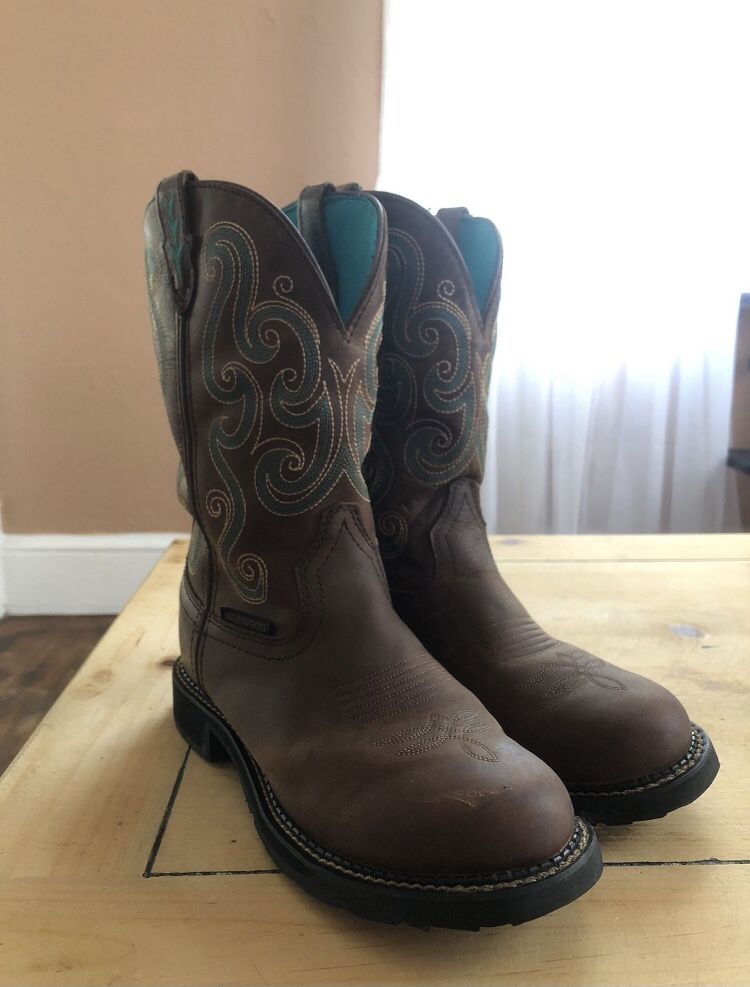 Justin Women’s Size 9B Work Boots