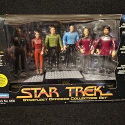 Vintage 1994 Playmates Star Trek Starfleet Officers Collectors Set (New)
