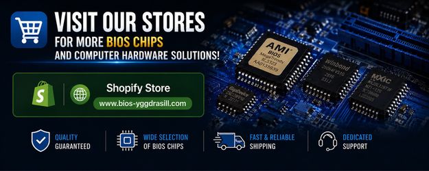Bios chip: Need a new pre-programmed chips? Please visit our website to order.