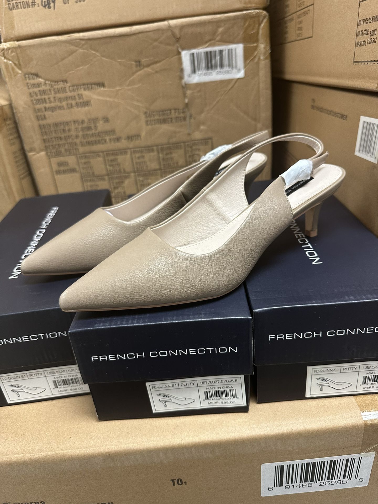 Nude Kitten Heels Pumps Size 6 Women’s