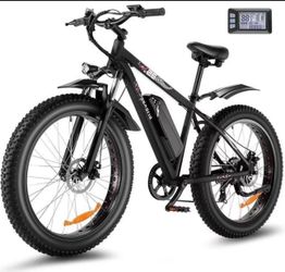 Speedrid 26" x 4" Fat Tire Electric Bike for Adult 3H Fast Charge, 500W Electric Mountain Bike with 48V 10.4Ah Removable Lithium-Ion Battery, Lockable