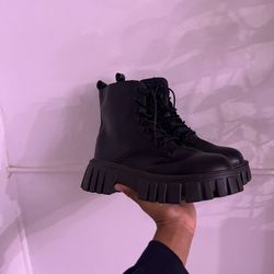 Black Combat Boots 